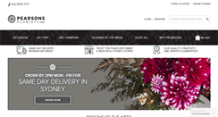 Desktop Screenshot of pearsonsflorist.com.au